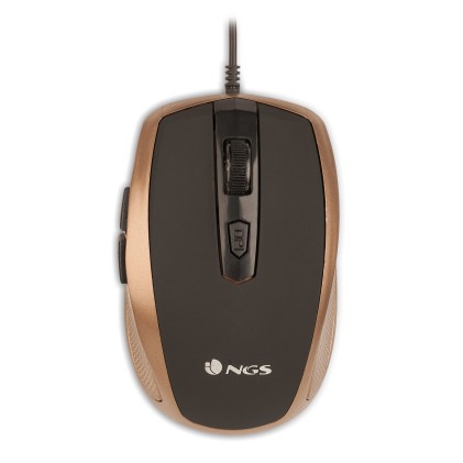 NGS Tick Gold mouse Mano destra USB tipo A Ottico 1600 DPI
