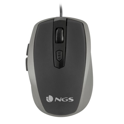 NGS Tick Silver mouse Mano destra USB tipo A Ottico 1600 DPI
