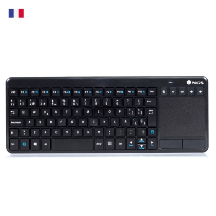NGS TV Warrior, AZERTY, FR tastiera Casa RF Wireless Francese Nero