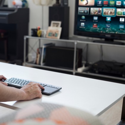 NGS TV Warrior, AZERTY, FR tastiera Casa RF Wireless Francese Nero