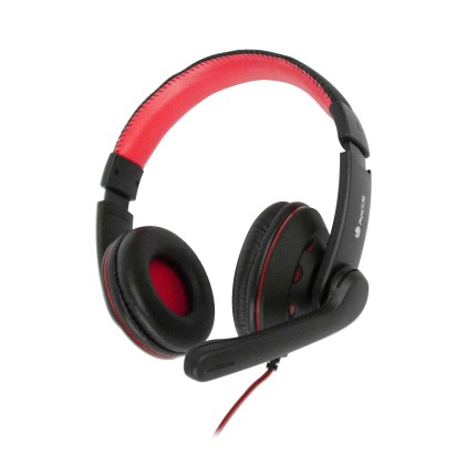 Ngs Cuffie Vox420 Over-Ear, Controllo Volume In Linea, Microfono Flessibile E Regolabile, Jack 3.5Mm
