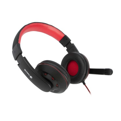 Ngs Cuffie Vox420 Over-Ear, Controllo Volume In Linea, Microfono Flessibile E Regolabile, Jack 3.5Mm