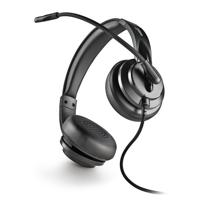 NGS VOX605 USB-C Auricolare Cablato A Padiglione Musica e Chiamate USB tipo-C Nero