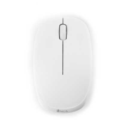 Ngs Mouse Ottico Wireless 1200Dpi Con 2 Tasti + Rotella Scorrimento Colore Bianco