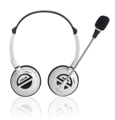 Ngs Cuffia Con Microfono, Impedenza 102Db 32Ohm, Sensibilita 20-25 Hz, Colore Bianco