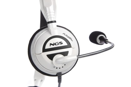 Ngs Cuffia Con Microfono, Impedenza 102Db 32Ohm, Sensibilita 20-25 Hz, Colore Bianco