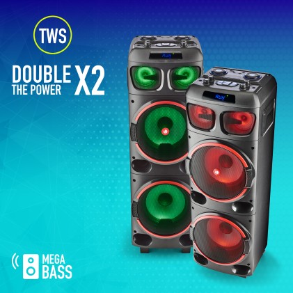 NGS WILD DUB 1 Altoparlante portatile stereo Nero 300 W