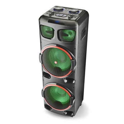 Ngs Casse Wilddub2 Dj Bluetooth 300W Con Ruote Microsd/Usb/Auxin Wireless Tws Schermo A Led - Autono