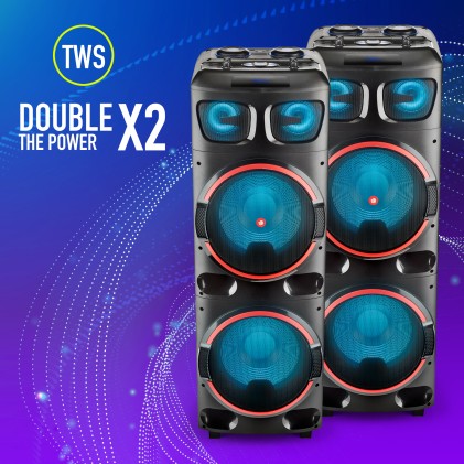 Ngs Casse Wilddub2 Dj Bluetooth 300W Con Ruote Microsd/Usb/Auxin Wireless Tws Schermo A Led - Autono