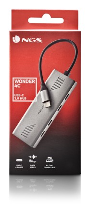 NGS WONDER4-C USB tipo-C 5000 Mbit/s Argento