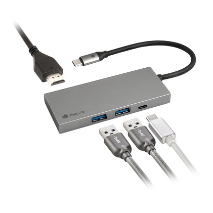 NGS WONDER DOCK4 PRO Cablato USB 3.2 Gen 1 (3.1 Gen 1) Type-C Alluminio