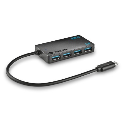NGS WONDER IHUB4 USB 3.2 Gen 1 (3.1 Gen 1) Type-A 480 Mbit/s Nero