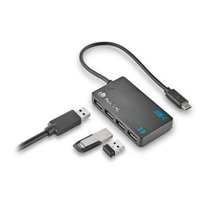 NGS WONDER IHUB4 USB 3.2 Gen 1 (3.1 Gen 1) Type-A 480 Mbit/s Nero