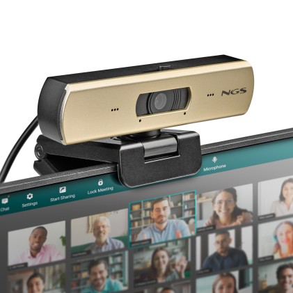 NGS XPRESSCAM 4000 webcam 12 MP 3840 x 2160 Pixel USB 2.0 Nero, Oro