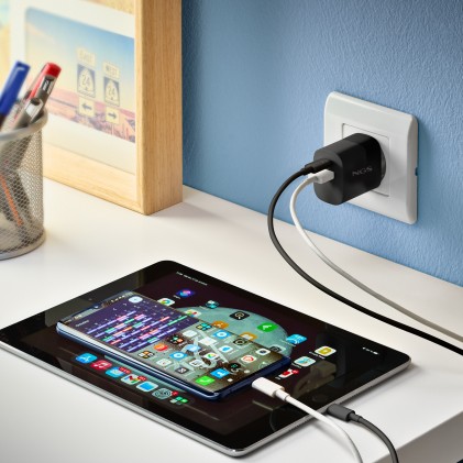 NGS ZYRO-AC cavo USB USB 2.0 1 m USB A USB C Bianco