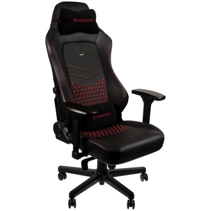 Noblechairs Sedia Gaming Hero, Pelle Vera, Nero E Rosso