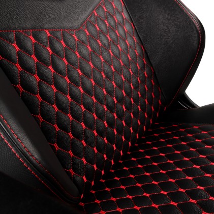 Noblechairs Sedia Gaming Hero, Pelle Vera, Nero E Rosso