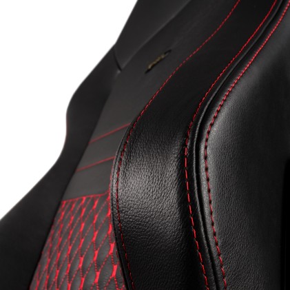 Noblechairs Sedia Gaming Hero, Pelle Vera, Nero E Rosso