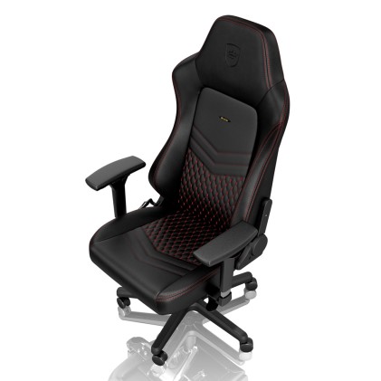 Noblechairs Sedia Gaming Hero, Pelle Vera, Nero E Rosso