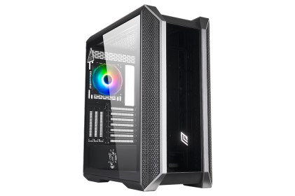 Case Full-Tower No Psu Iron V1 Blk 1Usb3 2Usb2 Vetro Temperato Rgb Fan