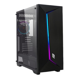 Case Full-Tower No Psu Iron V8 Blk 1Usb3 2Usb2 Vetro Temperato Rgb Fan