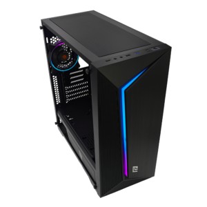 Case Full-Tower No Psu Iron V8 Blk 1Usb3 2Usb2 Vetro Temperato Rgb Fan