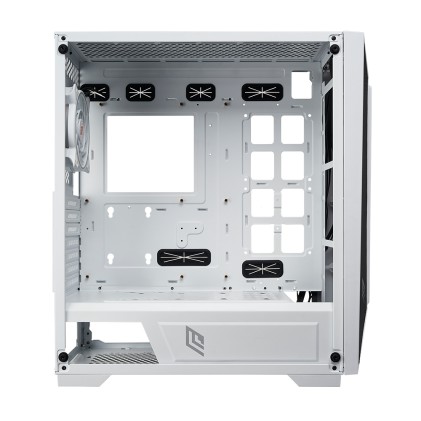 Case Full-Tower No Psu Iron V9 Wht 1Usb3 2Usb2 Vetro Temperato Rgb Fan