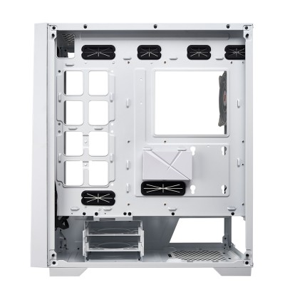 Case Full-Tower No Psu Iron V9 Wht 1Usb3 2Usb2 Vetro Temperato Rgb Fan
