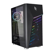 Case Mid-Tower No Psu Diamond C3 Bk 1Usb3 2Usb2 Vetro Temperato Rgb Fan