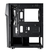 Case Mid-Tower No Psu Diamond C3 Bk 1Usb3 2Usb2 Vetro Temperato Rgb Fan