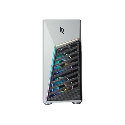 Case Mid-Tower No Psu Diamond C8 Wt 1Usb3 2Usb2 Vetro Temperato Rgb Fan