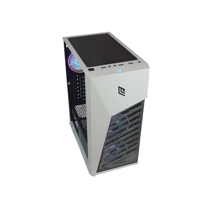 Case Mid-Tower No Psu Diamond C8 Wt 1Usb3 2Usb2 Vetro Temperato Rgb Fan