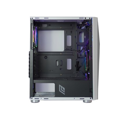 Case Mid-Tower No Psu Diamond C8 Wt 1Usb3 2Usb2 Vetro Temperato Rgb Fan