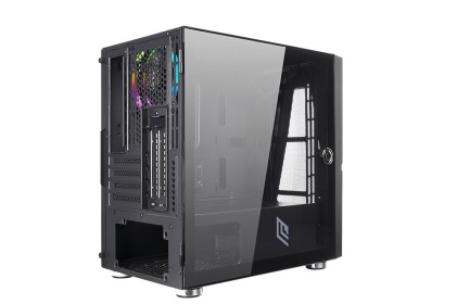 Case Mini-Tower No Psu Fobia L5 Blk 1Usb3 2Usb2 Vetro Temperato Rgb Fan