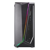 Case Mid-Tower No Psu Nexus P4 Blk 1Usb3 2Usb2 Vetro Temperato Rgb Fan