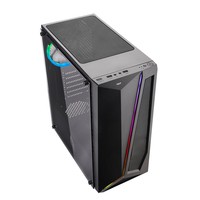 Case Mid-Tower No Psu Nexus P4 Blk 1Usb3 2Usb2 Vetro Temperato Rgb Fan