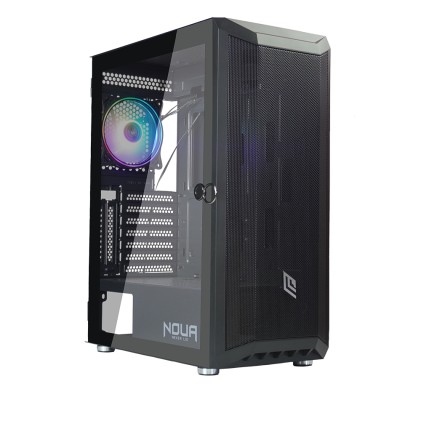 Case Mid-Tower No Psu Orizon M3 Blk 1Usb3 2Usb2 Vetro Temperato Rgb Fan