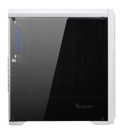 Case Mid-Tower No Psu Noob X13 Wht 1Usb3 2Usb2 Vetro Temperato Rgb Fan