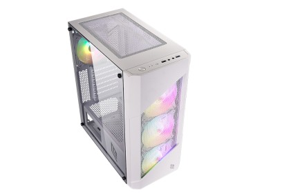 Case Mid-Tower No Psu Smash S10 Wht 1Usb3 2Usb2 Vetro Temperato Rgb Fan