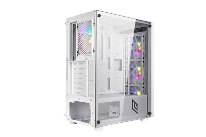 Case Mid-Tower No Psu Smash S10 Wht 1Usb3 2Usb2 Vetro Temperato Rgb Fan