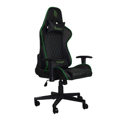 Poltrona Gaming Noua Kui K7 Testa E Cuscino Black/Green