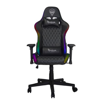 Poltrona Gaming Noua Mao M9K0 Rgb Poggia Testa E Cuscino Black
