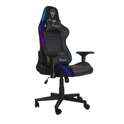 Poltrona Gaming Noua Mao M9K0 Rgb Poggia Testa E Cuscino Black