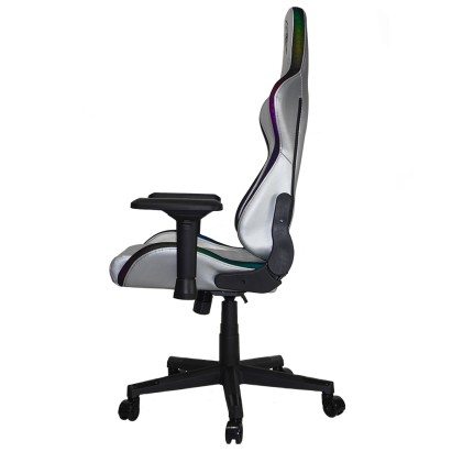 Poltrona Gaming Noua Mao M9S0 Rgb Poggia Testa E Cuscino Silver