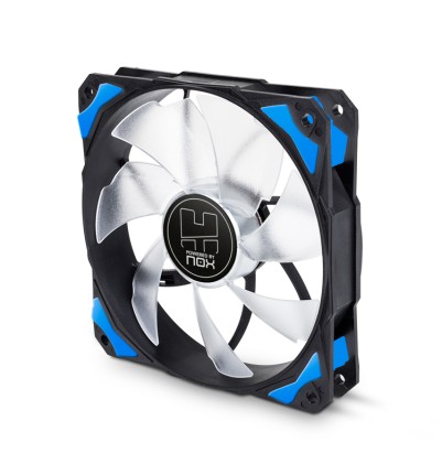 NOX H-Fan LED Case per computer Ventilatore 12 cm Nero, Blu, Bianco