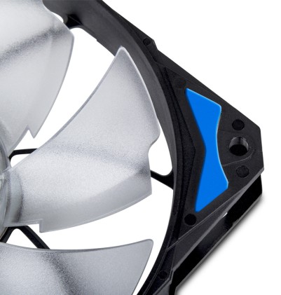 NOX H-Fan LED Case per computer Ventilatore 12 cm Nero, Blu, Bianco