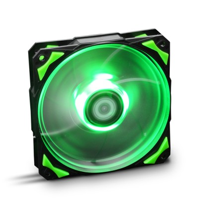 NOX H-Fan LED Case per computer Ventilatore 12 cm Nero, Verde, Bianco