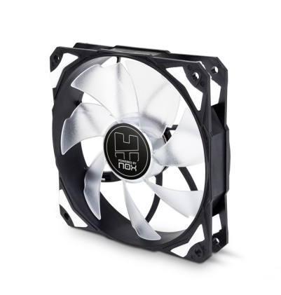 NOX H-Fan LED Case per computer Ventilatore 12 cm Nero, Bianco