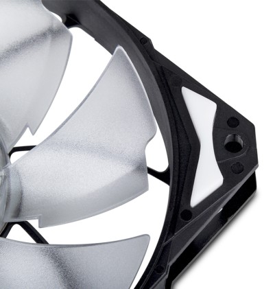 NOX H-Fan LED Case per computer Ventilatore 12 cm Nero, Bianco