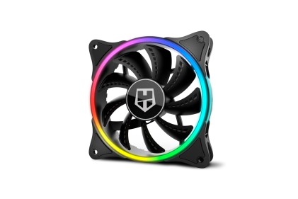NOX NXHUMMERXFAN sistema di raffreddamento per computer Case per computer Ventilatore 12 cm Nero